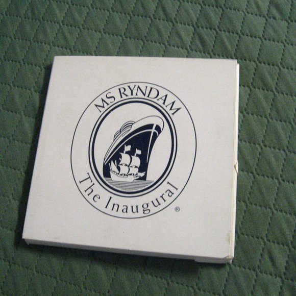 Holland America MS Ryndam Blue Delft Vintage Tile Trivet - Picture 10 of 10